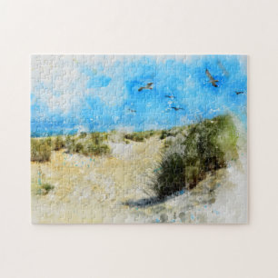 Aan het strand - legpuzzel