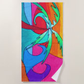 Aan het strand - Strandlaken (Voorkant)