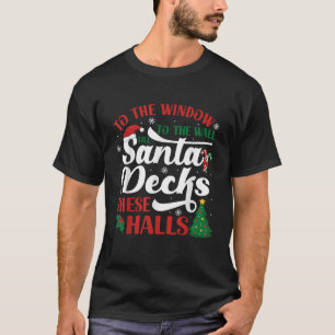 Aan het Venster aan de muur tot de Kerstman deze H T-shirt