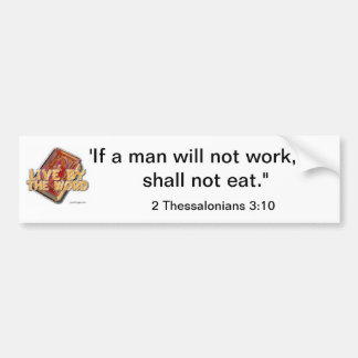 Aan het werk bumpersticker