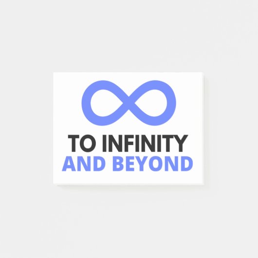 AAN INFINITEIT EN VERDER POST-IT® NOTES (Voorkant)