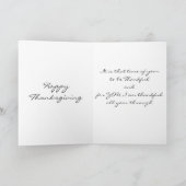 **AAN JE DENKEN** THANKSGIVING KAART (Binnen)