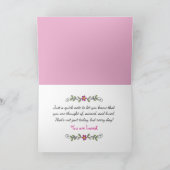 Aan jou denken, veel liefs en knuffels! Tha Bedankkaart (Binnen)