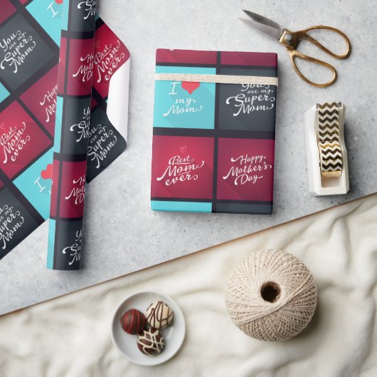 Aan mama met liefde cadeaupapier (Crafts)