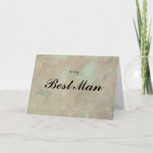 aan mijn beste man - Hartelijk dank Bedankkaart