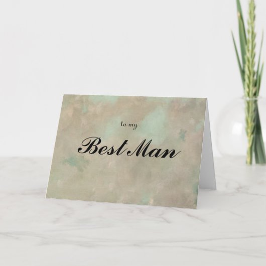 aan mijn beste man - Hartelijk dank Bedankkaart (Voorkant)