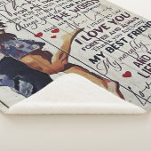 Aan mijn Cadeau van de vrouw | Cadeau liefdesoffer Sherpa Deken (3/4)