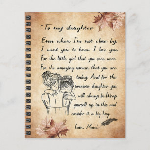 Aan mijn dochter Birthday Gift, Cute Mam Baby Gift Flyer