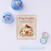 Aan mijn dochter Gift, liefdesbrief dochter en moe Flyer (Enkel)