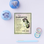 Aan mijn dochter Gift, liefdesbrief dochter en moe Flyer (Enkel)