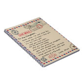 Aan mijn dochter Gift, liefdesbrief dochter en moe Notitieboek (Rechterzijde)