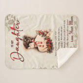 Aan mijn dochter Gift, liefdesbrief dochter en moe Sherpa Deken (Voorkant (horizontaal))