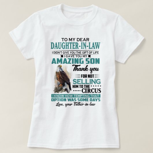 Aan mijn dochter in het Shirt van de wet (Design voorkant)