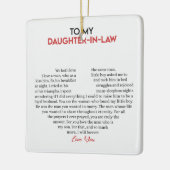 Aan mijn dochter: keramische decoratie (Links)