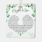 Aan mijn dochter: keramische decoratie (Links)