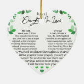 Aan mijn dochter: keramische decoratie (Achterkant)