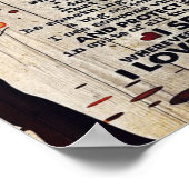 Aan mijn echtgenoot Gift | Brief van de Lovely Hus Poster (Hoek)