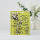 Aan mijn echtgenoot Gift | Brief voor hem | (Staand voorkant)