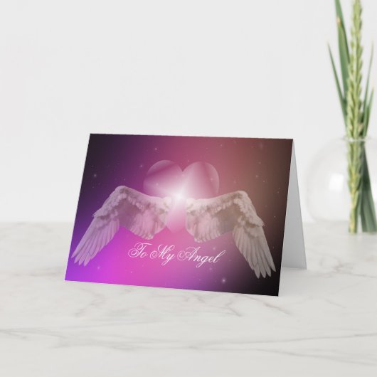 Aan Mijn Engel Valentijn Feestdagen Kaart (Voorkant)