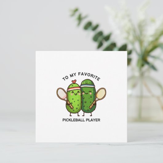 Aan mijn favoriete Pickleball-speler Kaart (Staand voorkant)