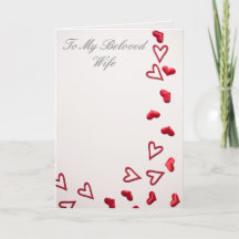 Aan mijn geliefde vrouw, hou van je met heel mijn