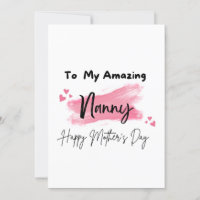 Aan mijn geweldige Nanny, Gefeliciteerd Moederdag