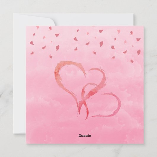 Aan mijn geweldige vrouw roze Valentijnskaart Feestdagenkaart (Achterkant)