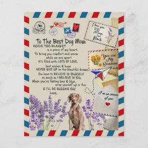 Aan mijn hond mam Gift, mam Birthday Gift Idea Flyer