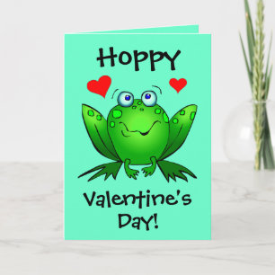 Aan Mijn Hoppy Valentijnse Leuke Kikkers van de Feestdagen Kaart