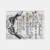 Aan mijn Husband Letter, Love Quottes Gift Fleece Deken (Voorkant (Horizontaal))