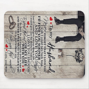 Aan mijn Husband Letter, Love Quottes Gift Muismat