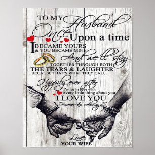 Aan mijn Husband Letter, Love Quottes Gift Poster