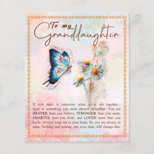 Aan mijn kleindochter Gift, Cute Butterfly Lover C Flyer