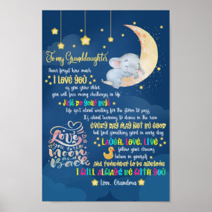 Aan mijn kleindochter poster