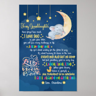 Aan mijn kleindochter poster