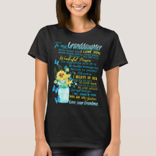 Aan mijn kleindochter vergeet nooit dat ik van jou t-shirt