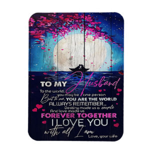 Aan mijn man: Birthday Gift Brief aan de echtgen Magneet