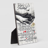 Aan mijn man Gift, Vakantiegencadeau Fotoplaat (Zijkant)