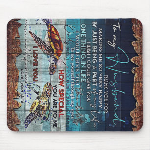 Aan mijn man Letter, liefdevolle Husband Letter Muismat