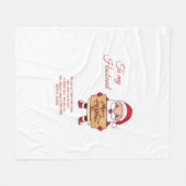 Aan mijn man Vrolijk Kerstfeest Fleece Deken (Voorkant (Horizontaal))