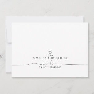 Aan mijn moeder en vader in-law Wedding Message