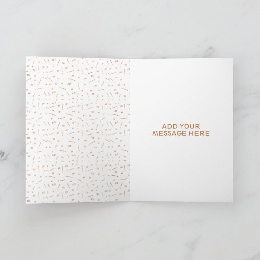 Aan mijn moeder op mijn trouwdag | Stijlvolle Goud Kaart (Binnen)