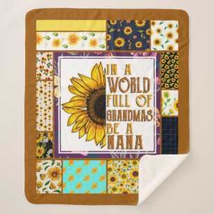 Aan mijn oma Gift, oma Gift, Sunflower Love Sherpa Deken
