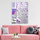 Aan mijn schoonmager Gift, moederdag Gift Canvas Afdruk (Insitu (Woonkamer))