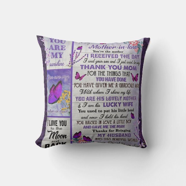 Aan mijn schoonmager Gift, moederdag Gift Kussen (Voorkant)