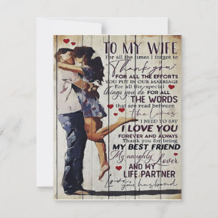 Aan mijn vrouw cadeau liefdescitaten cadeau kaart