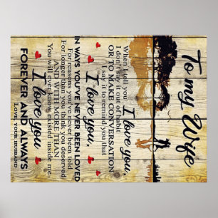 Aan mijn vrouw Gift   Brief aan mijn man   Poster