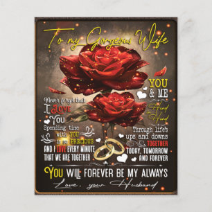 Aan mijn vrouw Gift, paardenliefdescadeau, weddens Flyer