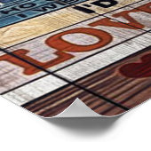 Aan mijn vrouw, moeder Birthday Gift Letter, Poster (Hoek)