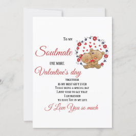 Aan mijn zielsverwant, weer een Valentijnsdag same Feestdagenkaart